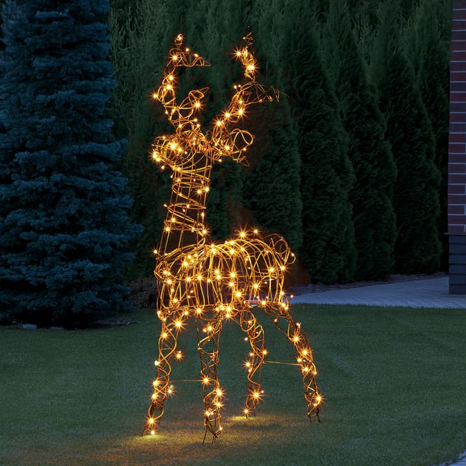 Prestige Mains Operated LED Twinkling Reindeer 1.4m