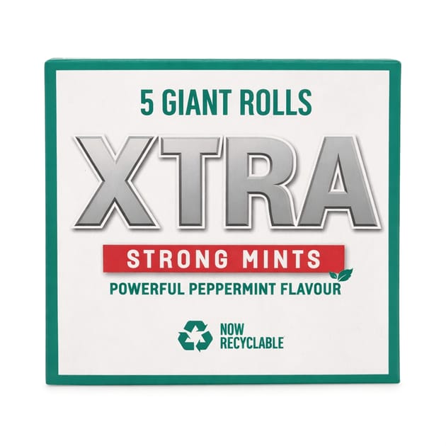 Xtra Strong Mints 5 Giant Rolls 5 x 44g | Home Bargains