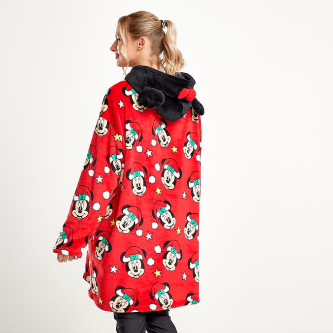 Disney Mickey & Friends Adult Hooded Blanket Minnie Mouse