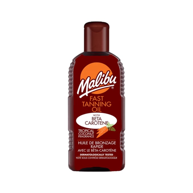Malibu Fast Tanning Oil 200ml Home Bargains