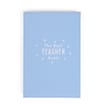 Thank You Teacher Faux Suede Notebook