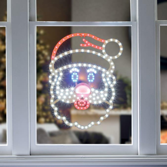 Prestige LED Twinkle Santa Window Decoration