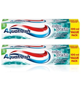 Aquafresh Toothpaste Active Fresh 100ml x2