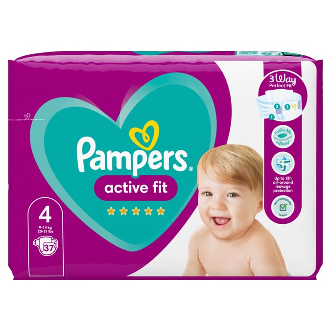 Pampers Active Fit 37's Size 4