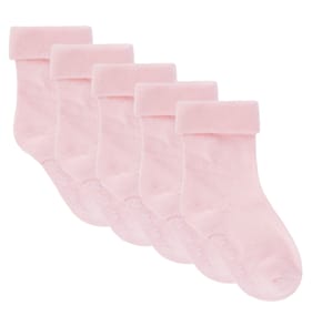Pure Baby Socks 5 Pack - Pink 18-24 Months