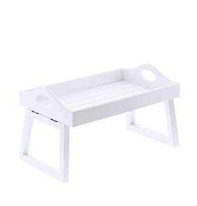 Home Collections Wooden Sofa Tray - White