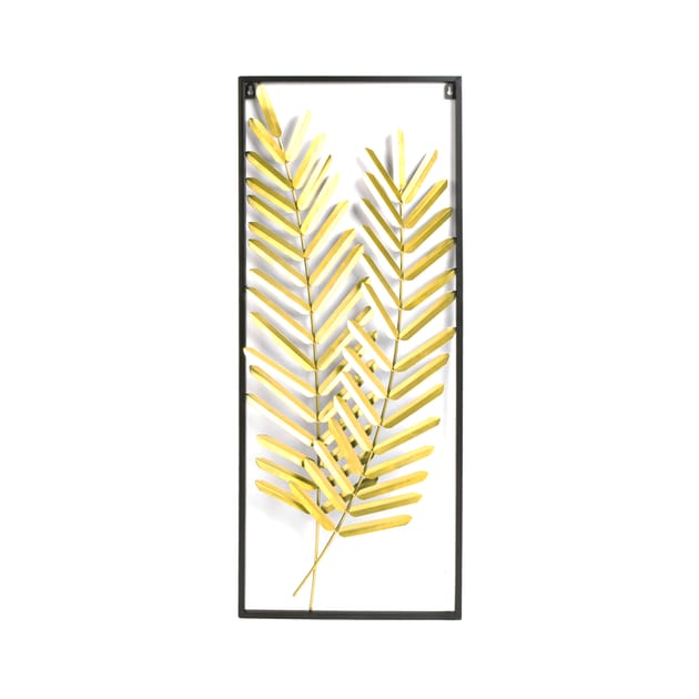 The Outdoor Living Collection Metal Leaf Hanging Wall Art Home Bargains