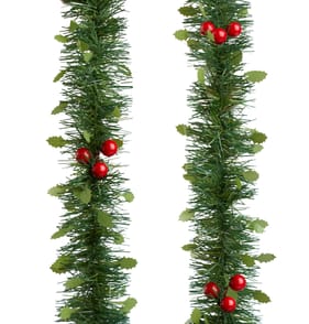 Festive Feeling Tinsel Garland - Holly