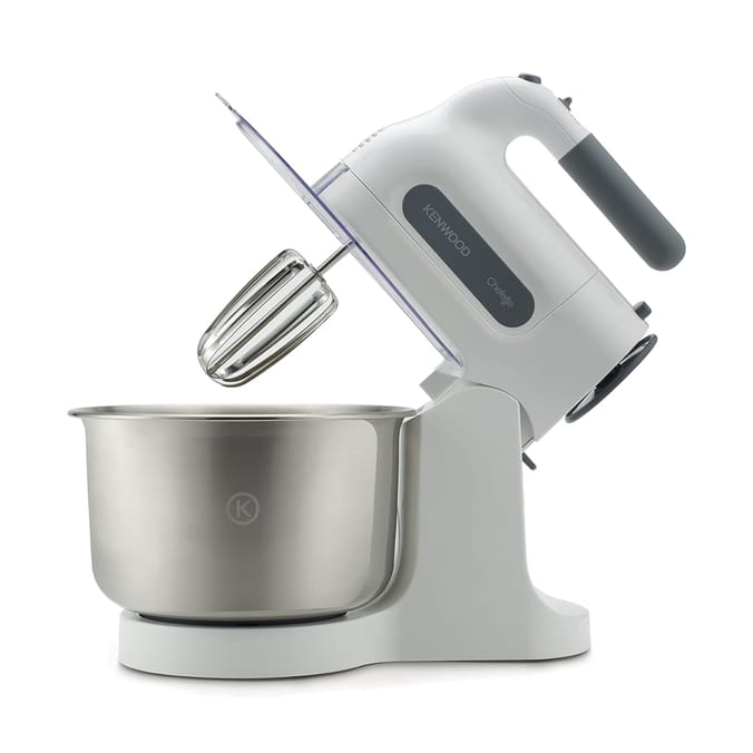 Kenwood Chefette Hand Mixer With Polished Stainless Steel Bowl – White