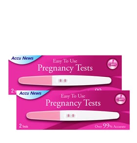 Accu News Easy to use Pregnancy Test 2 Pack x2