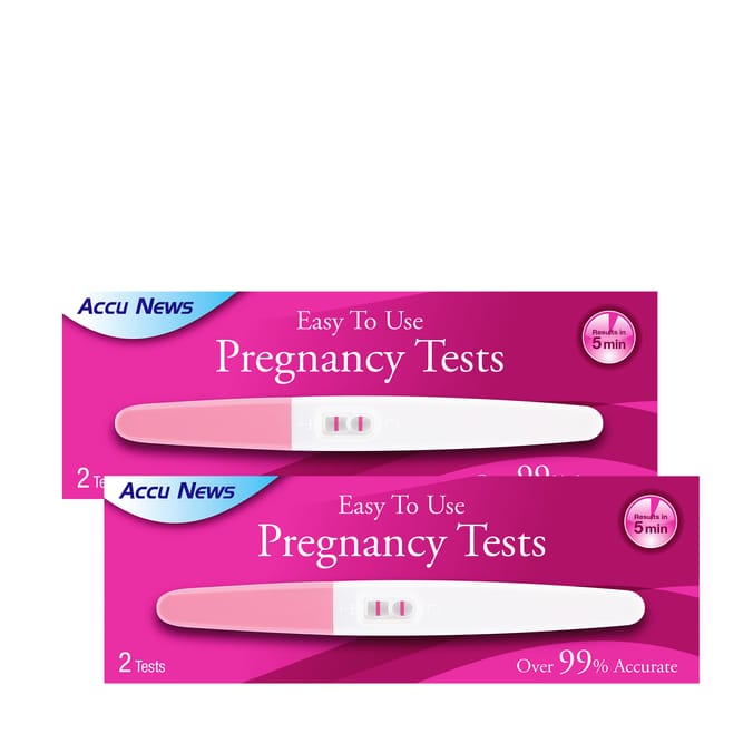 Accu News Easy to use Pregnancy Test 2 Pack x2