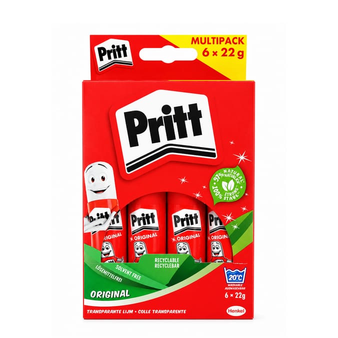 Pritt Glue Stick 6 Pack