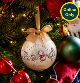 Disney Winnie The Pooh Baby's 1st Christmas Bauble