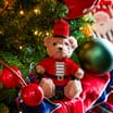 The Lifestyle Edit Timeless Christmas Plush Bear Decoration