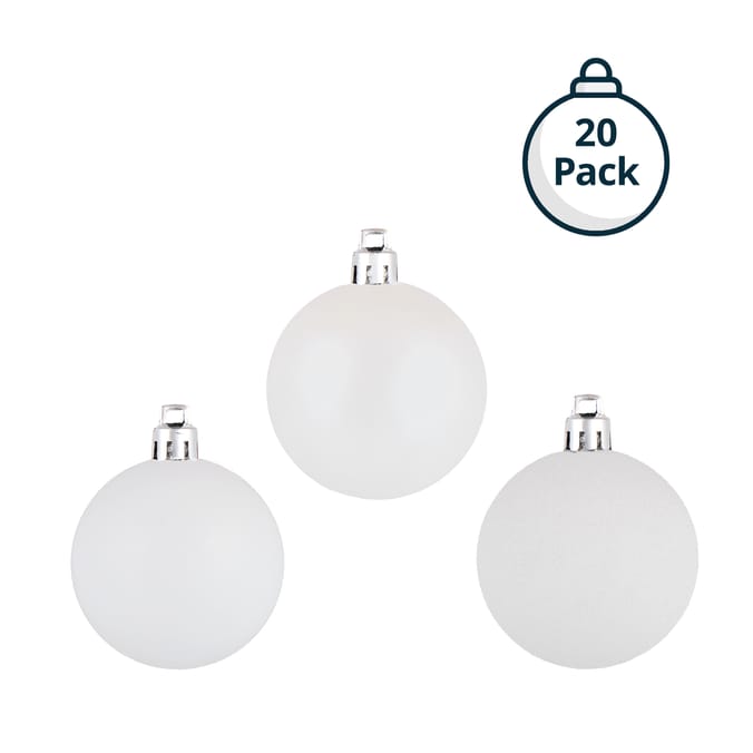 Festive Feeling 6cm Christmas Bauble 20 Pack