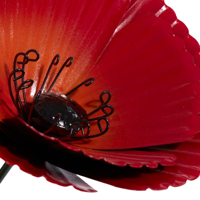 Jardin Metal Poppy Stake