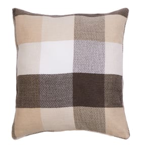 Home Collections Grey Check Cushion 55cm