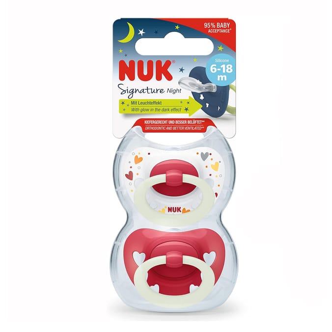 Nuk Signature Soother 6-18m - Red