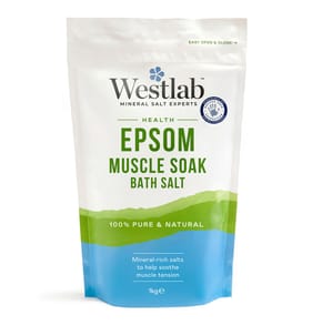 Westlab Epsom Muscle Soak Bath Salt 1kg