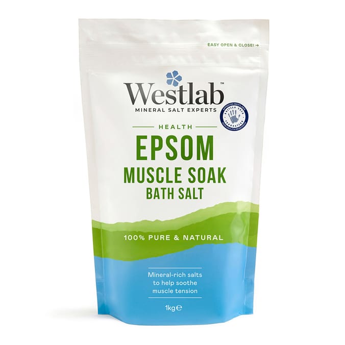 Westlab Epsom Muscle Soak Bath Salt 1kg