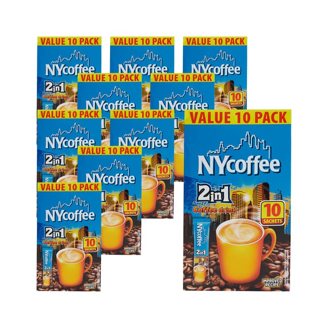 NYCoffee 2 in 1 - White Coffee 10 Sachets 100g x10