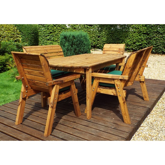 Taylor handmade wooden garden best sale dining set 6 seater