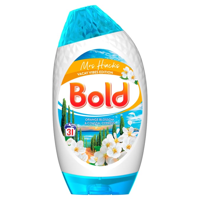 Bold Mrs Hinch Vacay Vibes Washing Liquid Gel 31 Washes - Orange Blossom & Coastal Cypress