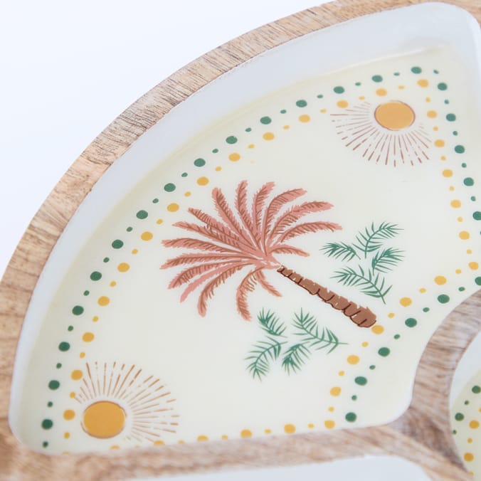 Desert Dusk Mango Wood Section Tray