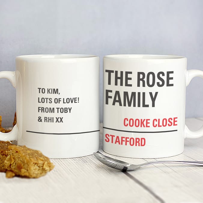 Personalised London Street Sign Mug