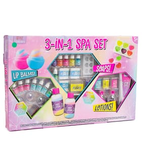 Style Station 3-In-1 Spa Set - Lip Balm/Lotions/Soaps
