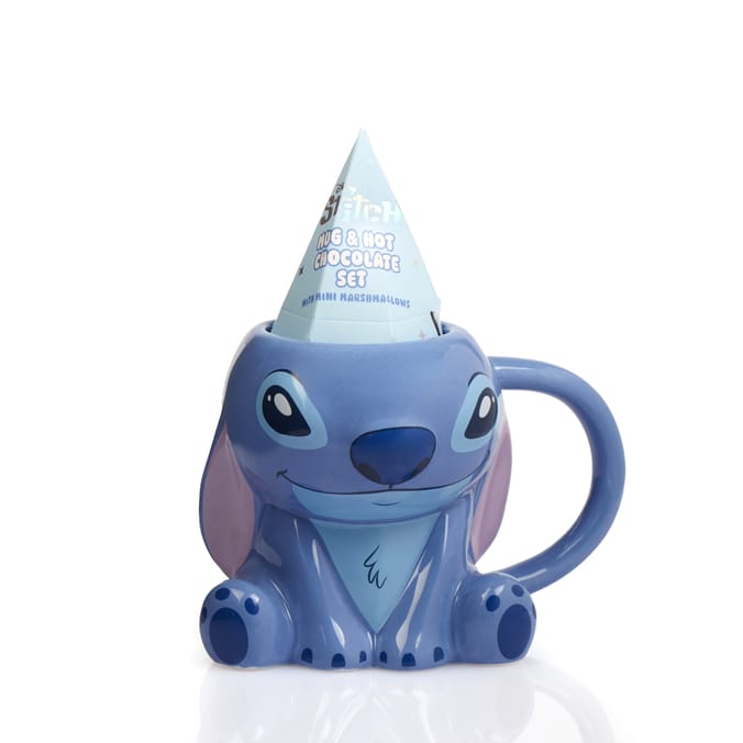 Disney Stitch Mug & Hot Chocolate Set