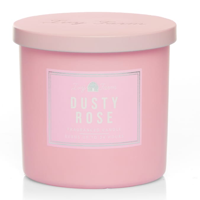  Ivy Farm Candle Jar 350g - Dusty Rose 