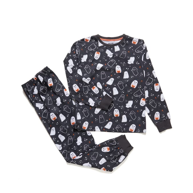 Hallow Scream Ladies Halloween Ghost Pyjamas Home Bargains