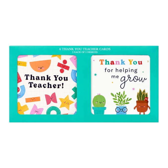 Thank You Teacher Cards 6 Pack