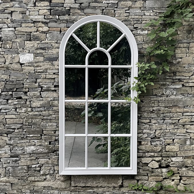 The Outdoor Living Collection Arched Window Mirror