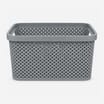 Diamond Storage Basket with Lid 7 Litre