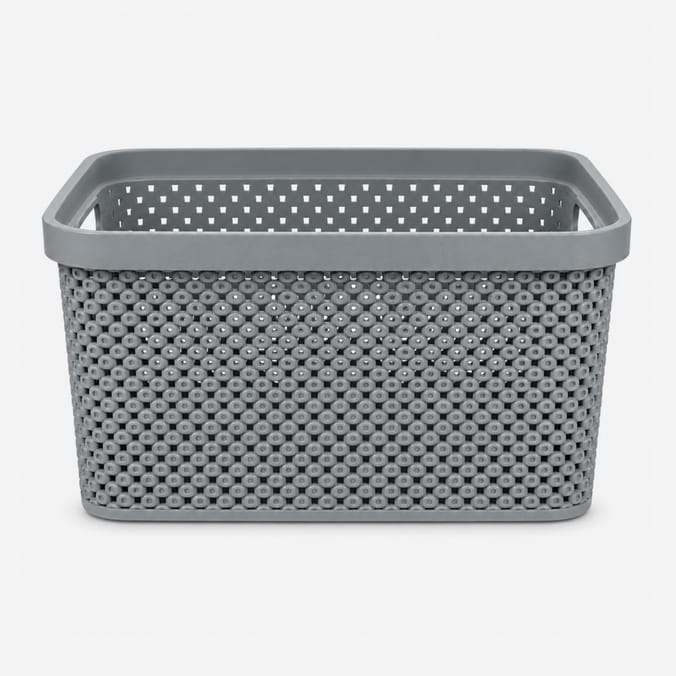 Diamond Storage Basket with Lid 7 Litre