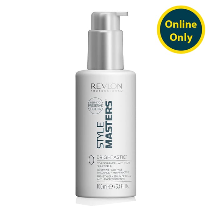 Revlon Style Masters Brightastic Styling Primer Anti-Frizz Shine Serum 100ml