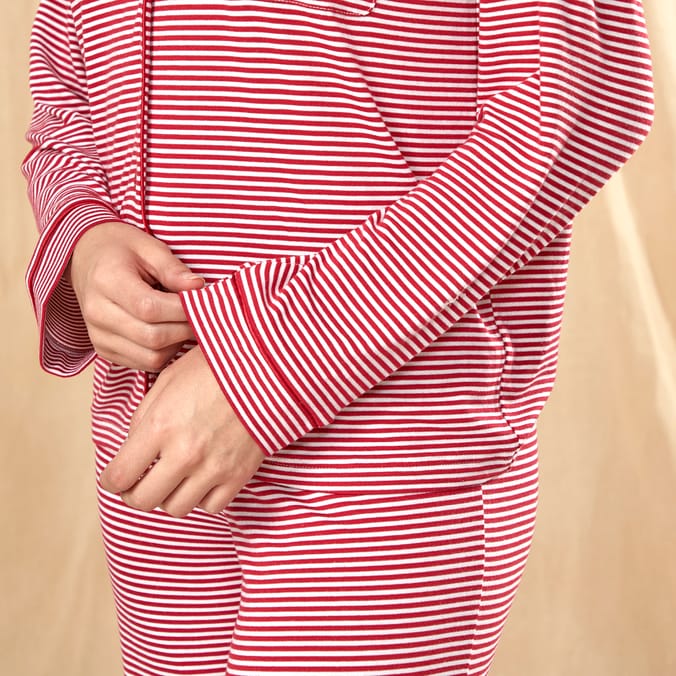 Jeff & Co. by Jeff Banks Ladies Pyjama Set Red Striped