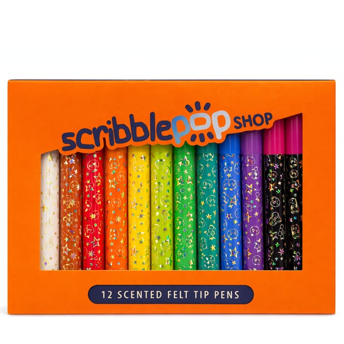 Scribble Pop Shop 12 Scented Felt Tip Pens