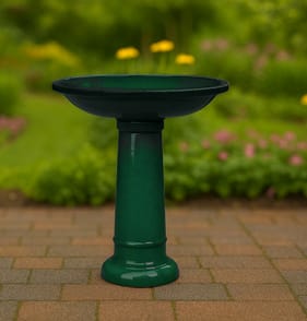 Jardin Speckled Bird Bath - Green