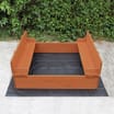 Liberty House Toys Kids Sandpit With Seating And Cover