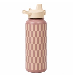 Hydrate 900ml Stainless Steel Printed Bottle - Brown 