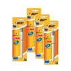 Bic 4 Colours White Barrel Pen x4