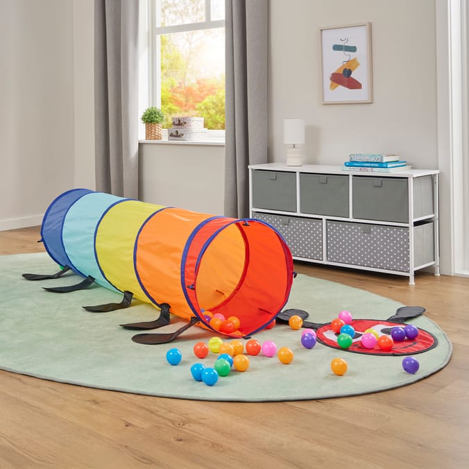 Liberty House Toys Kids Caterpillar Craw Tunnel With 100 Colourful Balls