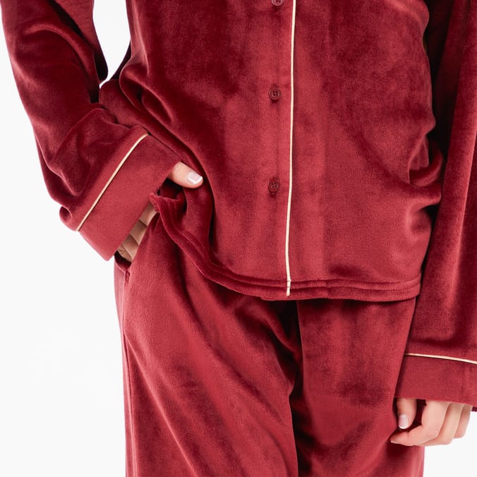 Burgundy Polar Express Older Kids Pyjamas
