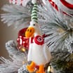 Sleigh Bells Christmas Felt Hanging Ornament Assorted
