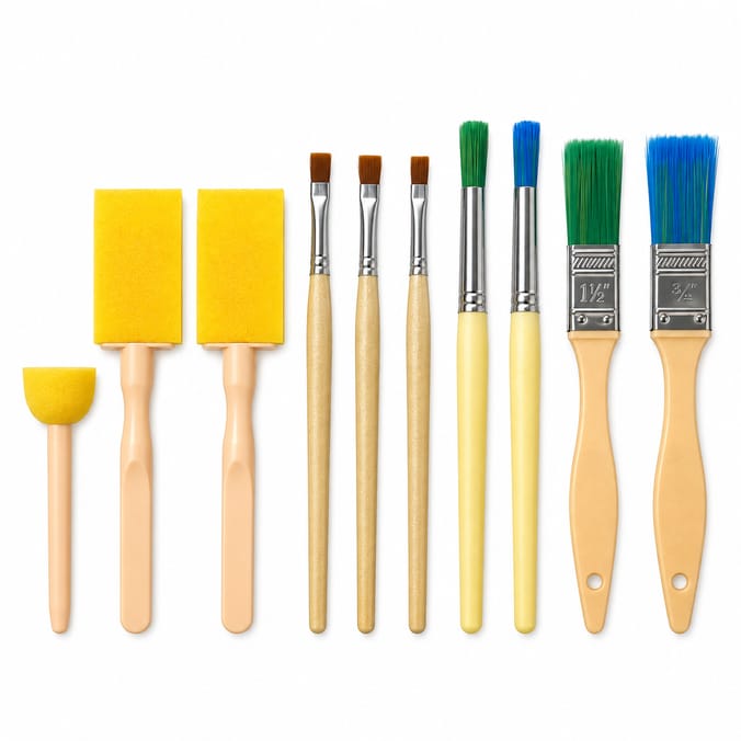 Create & Play Brush & Sponge Set 10PK
