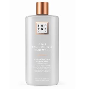 Serene 3 In 1 Face, Body & Hair Wash 1L - Cedarwood & Bergamot