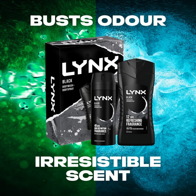 Lynx Body Spray Duo Gift Set Black Home Bargains